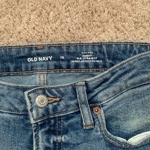 Old Navy Women’s Size 10 High-Rise Curvy O.G. Straight Light Wash Jeans